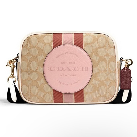 Coach Handbags - NEW Coach Dempsey Camera Bag In Signature Jacquard With Stripe And Coach Logo